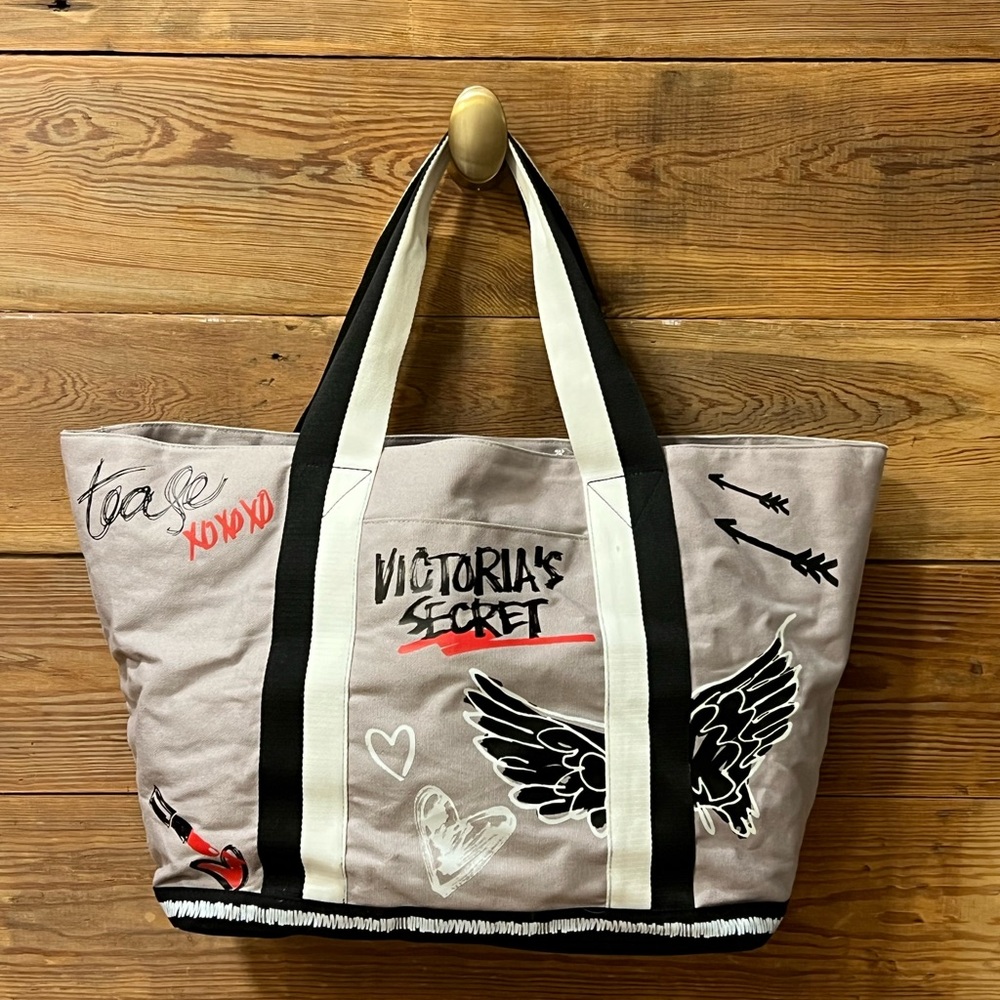 Victoria's Secret Gray Tote Bag NWOT